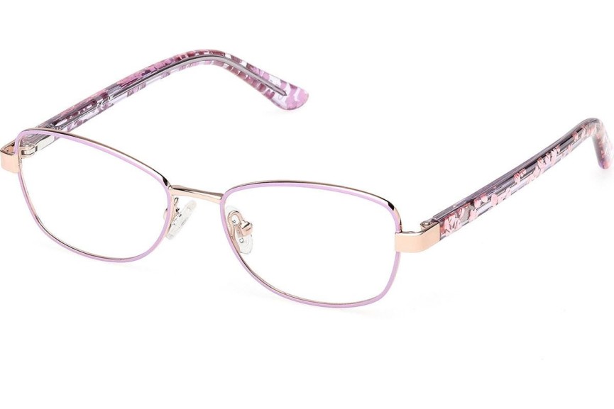Okulary korekcyjne Guess GU50266 079 Prostokątne Fioletowe