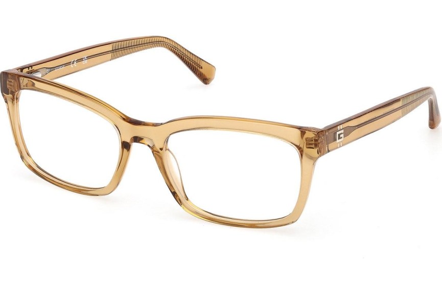 Okulary korekcyjne Guess GU50252 039 Prostokątne Żółte