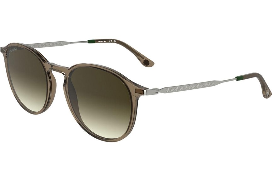 Okulary przeciwsłoneczne Lacoste L6061S 210 Okrągłe Brązowe