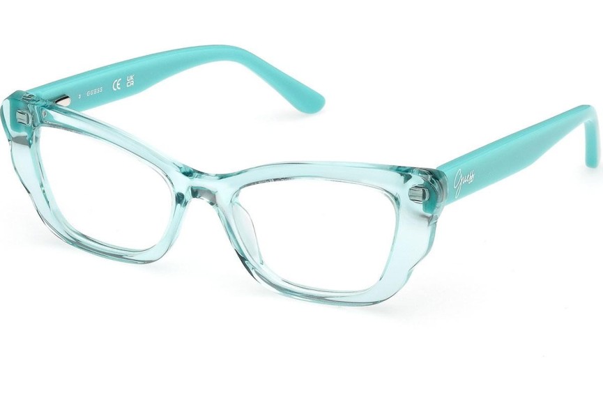 Okulary korekcyjne Guess GU50264 087 Kocie oczy Niebieskie