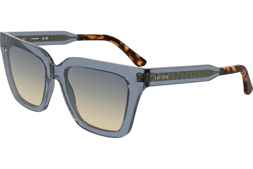 Okulary przeciwsłoneczne Lacoste L6063S 038 Kocie oczy Szare