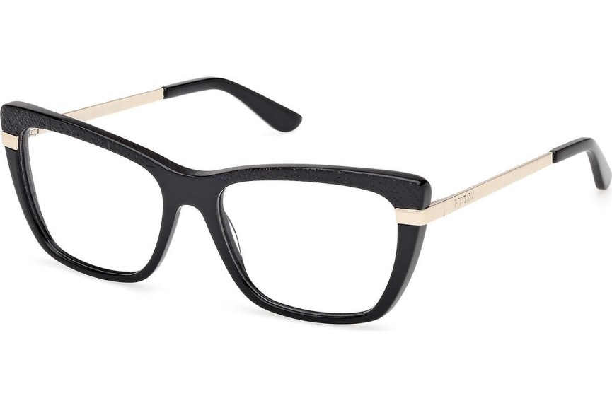 Okulary korekcyjne Guess GU50246 001 Kocie oczy Czarne