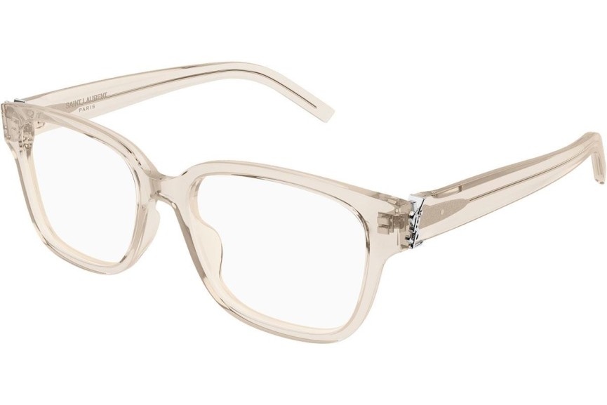 Okulary korekcyjne Saint Laurent SLM150/F 004 Kwadratowe Brązowe