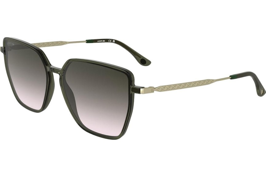 Okulary przeciwsłoneczne Lacoste L6062S 275 Kocie oczy Brązowe