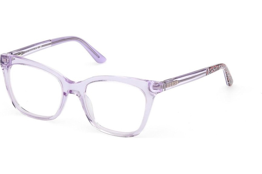 Okulary korekcyjne Guess GU50268 081 Kocie oczy Fioletowe