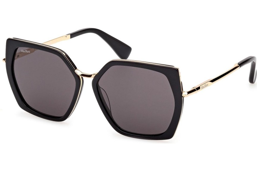 Okulary przeciwsłoneczne Max Mara Miller 5 MM0136 01A Kocie oczy Czarne