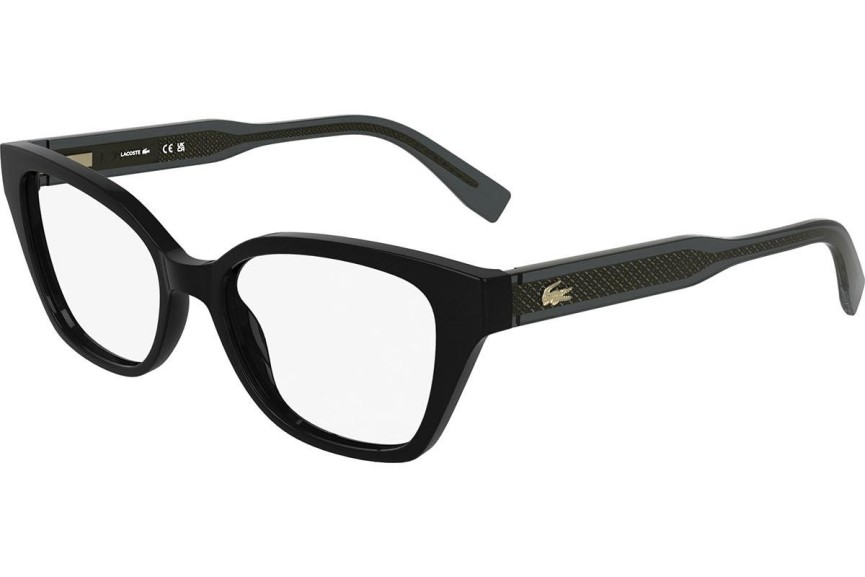 Okulary korekcyjne Lacoste L2983 001 Kocie oczy Czarne
