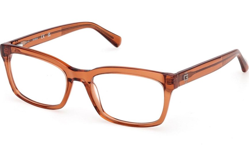 Okulary korekcyjne Guess GU50252 042 Prostokątne Pomarańczowe
