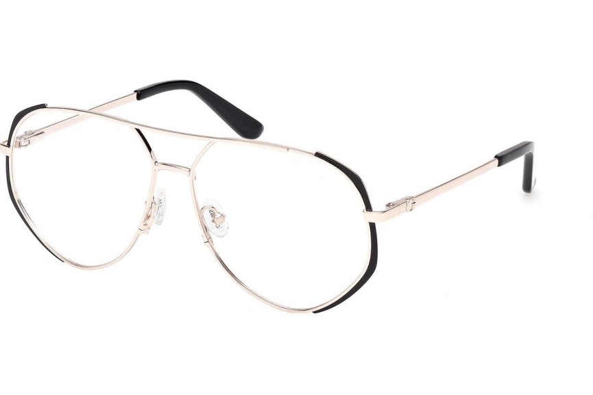 Okulary korekcyjne Guess GU50247 002 Pilotki (Aviator) Czarne