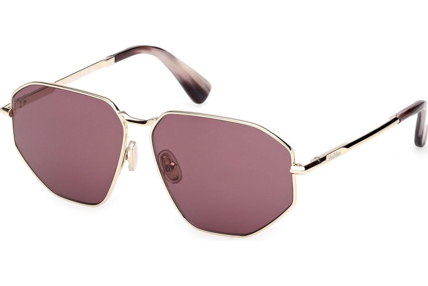 Okulary przeciwsłoneczne Max Mara Miller 4 MM0143 32Y Kocie oczy Złote