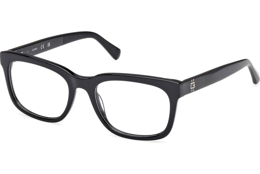 Okulary korekcyjne Guess GU50251 001 Kwadratowe Czarne