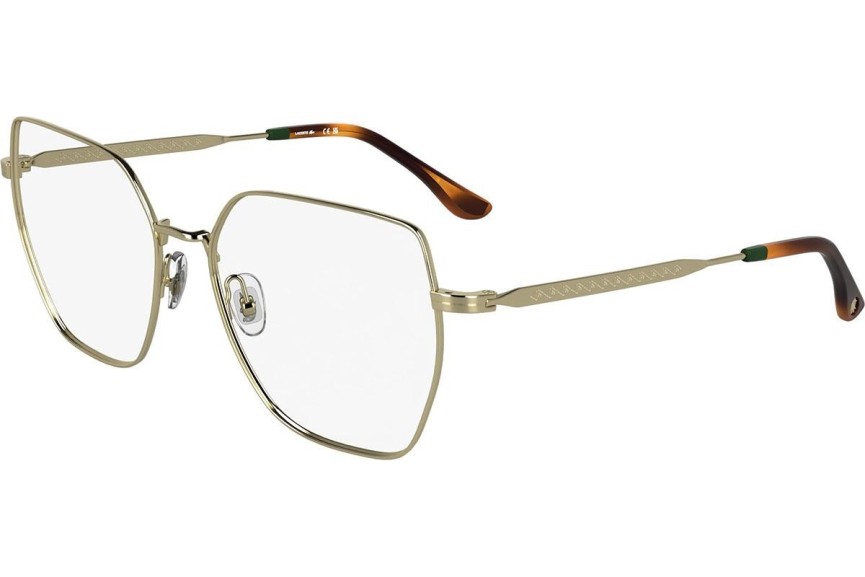 Okulary korekcyjne Lacoste L2309 714 Kocie oczy Złote