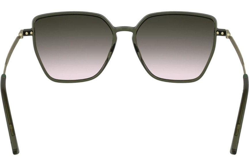 Okulary przeciwsłoneczne Lacoste L6062S 275 Kocie oczy Brązowe