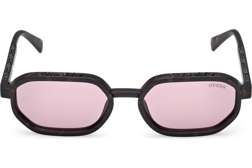 Okulary przeciwsłoneczne Guess GU00233 52Y Prostokątne Havana