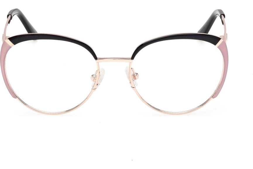 Okulary korekcyjne Guess GU50250 005 Okrągłe Złote