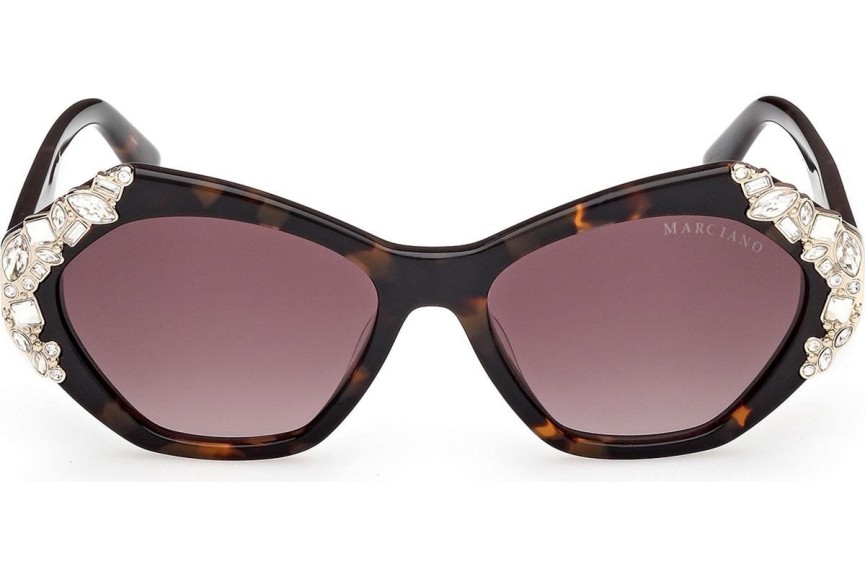 Okulary przeciwsłoneczne Marciano GM00026 52F Kocie oczy Havana