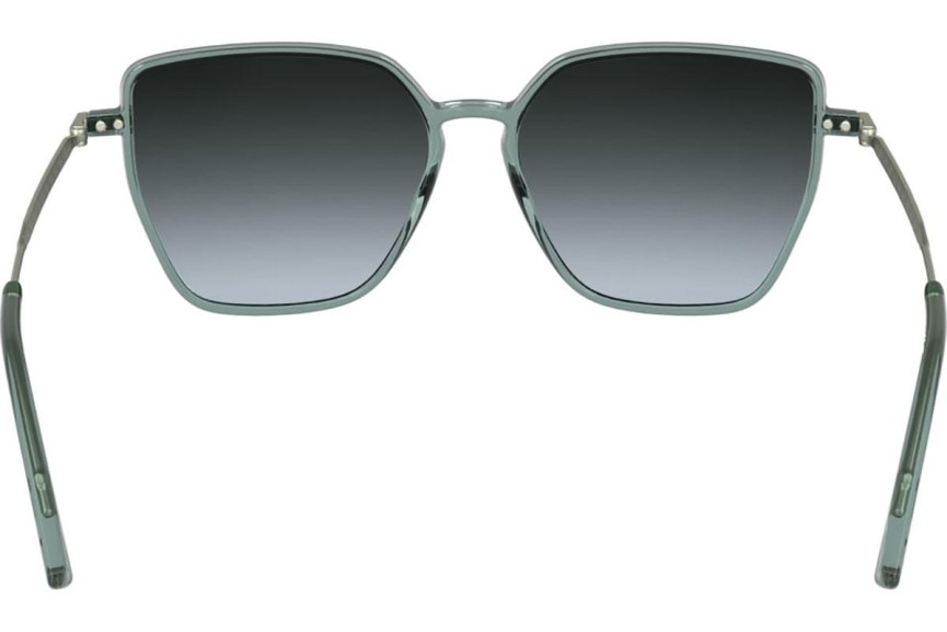 Okulary przeciwsłoneczne Lacoste L6062S 400 Kocie oczy Niebieskie
