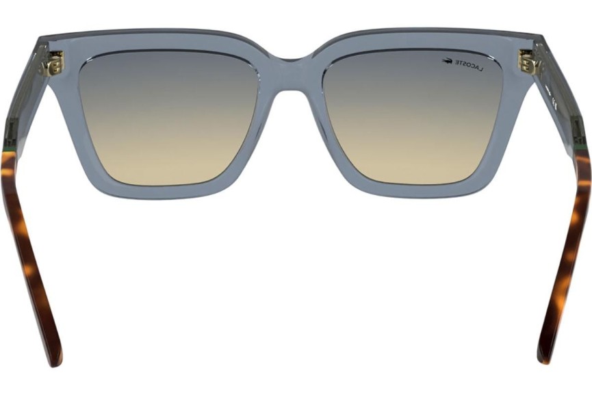 Okulary przeciwsłoneczne Lacoste L6063S 038 Kocie oczy Szare