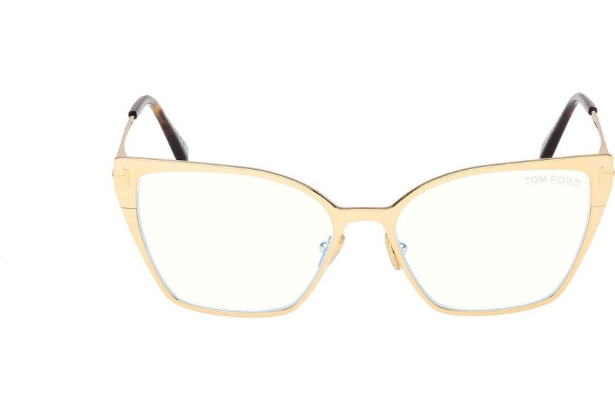 Okulary korekcyjne Tom Ford FT6051-B 030 Kocie oczy Złote