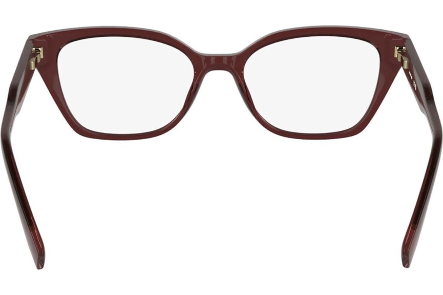Okulary korekcyjne Lacoste L2983 601 Kocie oczy Czerwone