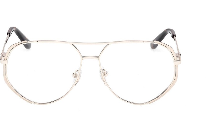 Okulary korekcyjne Guess GU50247 033 Pilotki (Aviator) Złote