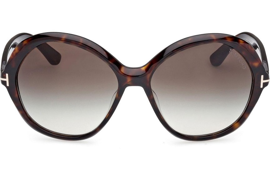 Okulary przeciwsłoneczne Tom Ford Annabelle 02 FT1282 52B Okrągłe Havana