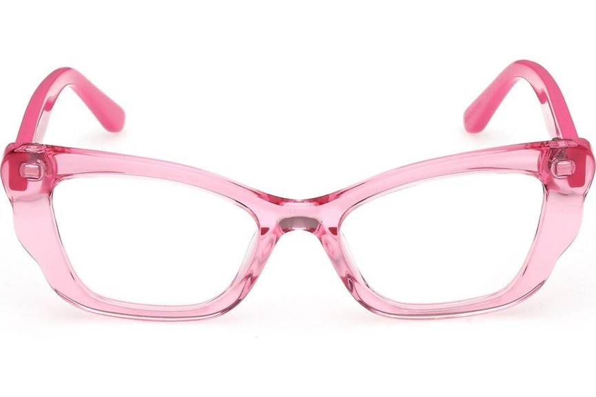 Okulary korekcyjne Guess GU50264 075 Kocie oczy Różowe