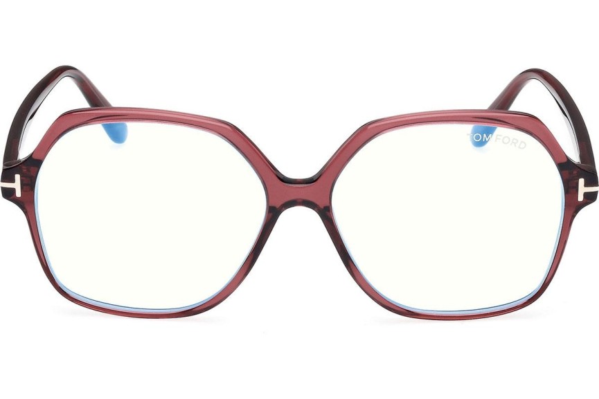 Okulary korekcyjne Tom Ford FT6062-B 071 Kwadratowe Czerwone