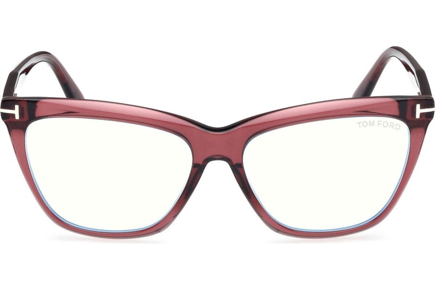 Okulary korekcyjne Tom Ford FT6064-B 071 Kocie oczy Czerwone