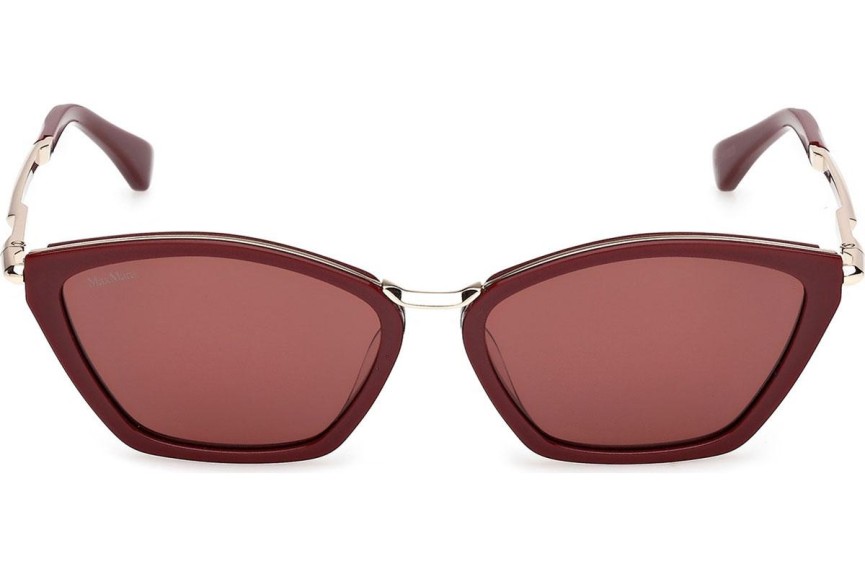 Okulary przeciwsłoneczne Max Mara Miller 7 MM0162 69S Kocie oczy Czerwone