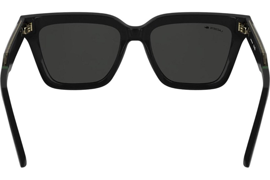 Okulary przeciwsłoneczne Lacoste L6063S 001 Kocie oczy Czarne