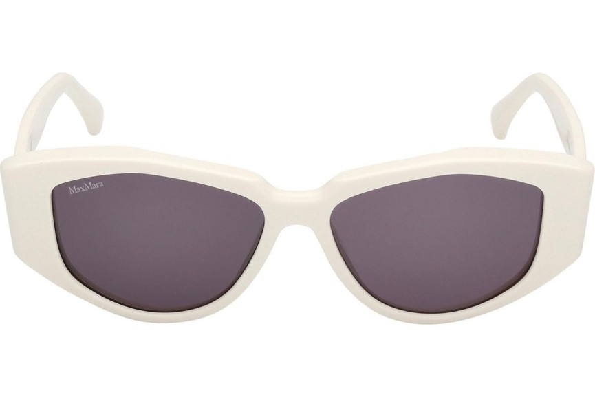 Okulary przeciwsłoneczne Max Mara Lee 4 MM0161 21A Kocie oczy Białe