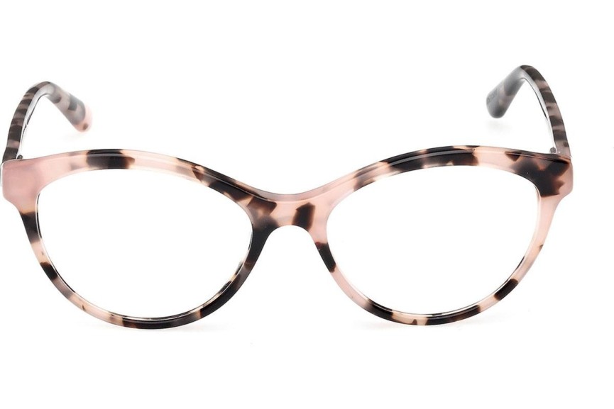 Okulary korekcyjne Guess GU50273 074 Kocie oczy Havana