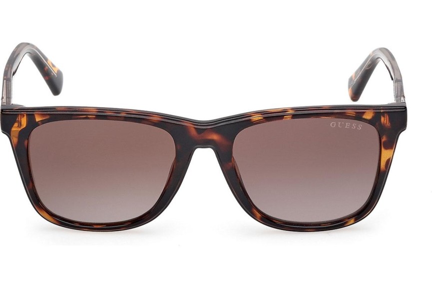 Okulary przeciwsłoneczne Guess GU00227 52F Kwadratowe Havana