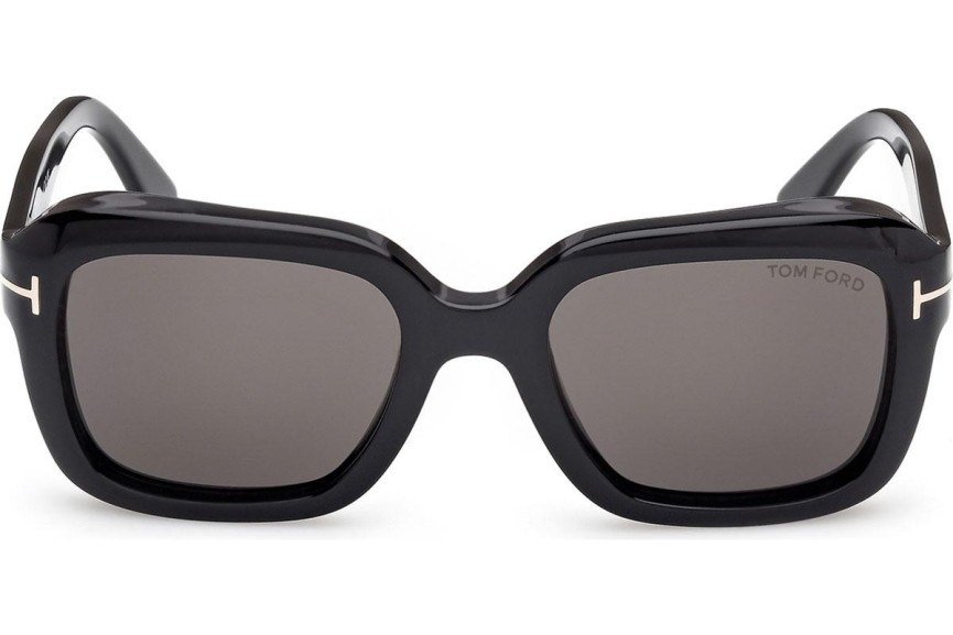 Okulary przeciwsłoneczne Tom Ford Natalia 02 FT1283 01A Kwadratowe Czarne