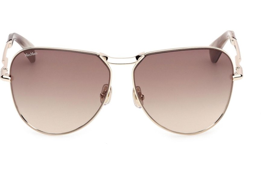 Okulary przeciwsłoneczne Max Mara Miller 2 MM0134 32F Pilotki (Aviator) Złote