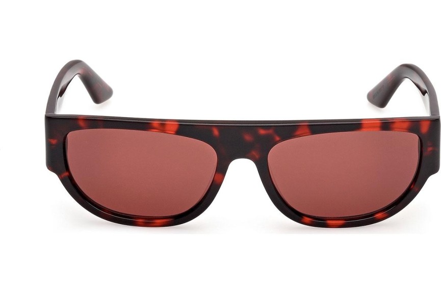 Okulary przeciwsłoneczne GCDS GD0062 54S Kocie oczy Havana