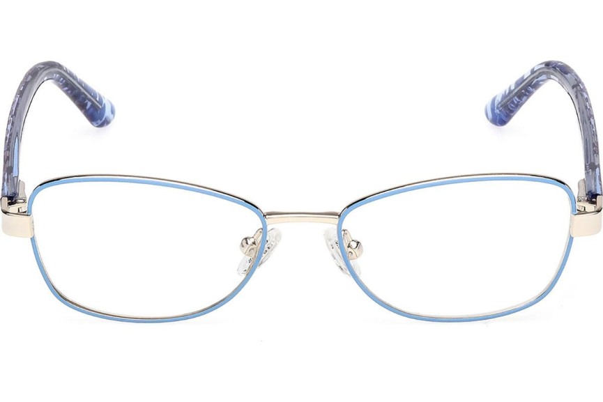 Okulary korekcyjne Guess GU50266 085 Prostokątne Niebieskie