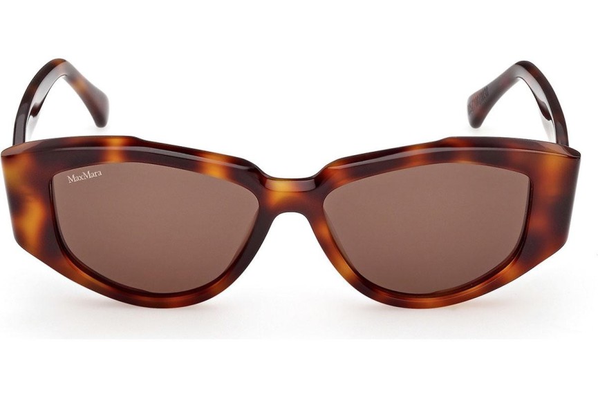 Okulary przeciwsłoneczne Max Mara Lee 4 MM0161 52E Kocie oczy Havana