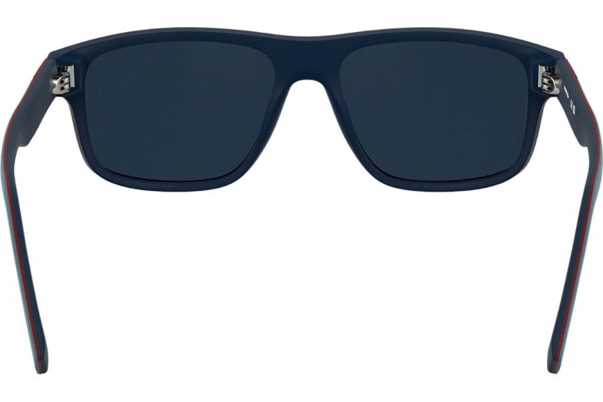 Okulary przeciwsłoneczne Lacoste L6057S 424 Prostokątne Niebieskie
