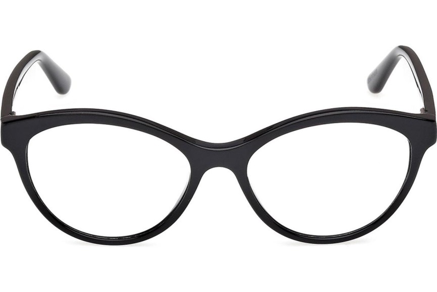 Okulary korekcyjne Guess GU50273 001 Kocie oczy Czarne