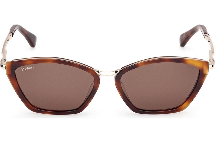 Okulary przeciwsłoneczne Max Mara Miller 7 MM0162 52E Kocie oczy Havana