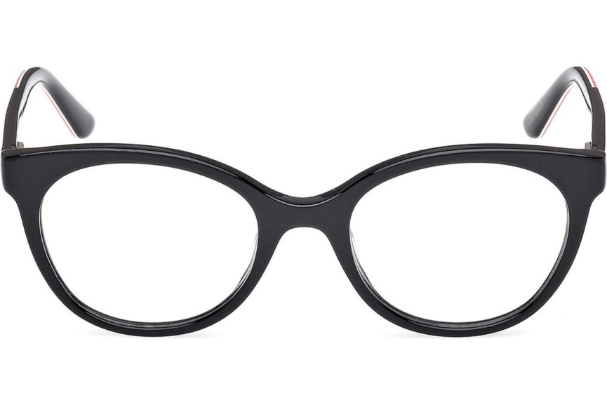 Okulary korekcyjne Guess GU50267 001 Kocie oczy Czarne