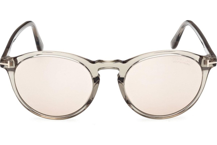 Okulary przeciwsłoneczne Tom Ford FT0904 96E Okrągłe Zielone