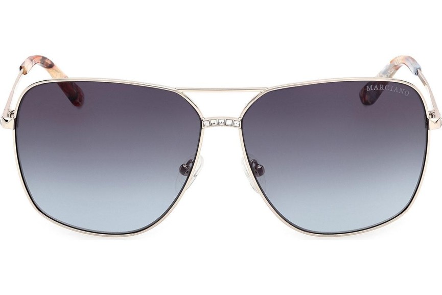 Okulary przeciwsłoneczne Marciano GM00022 33W Pilotki (Aviator) Złote