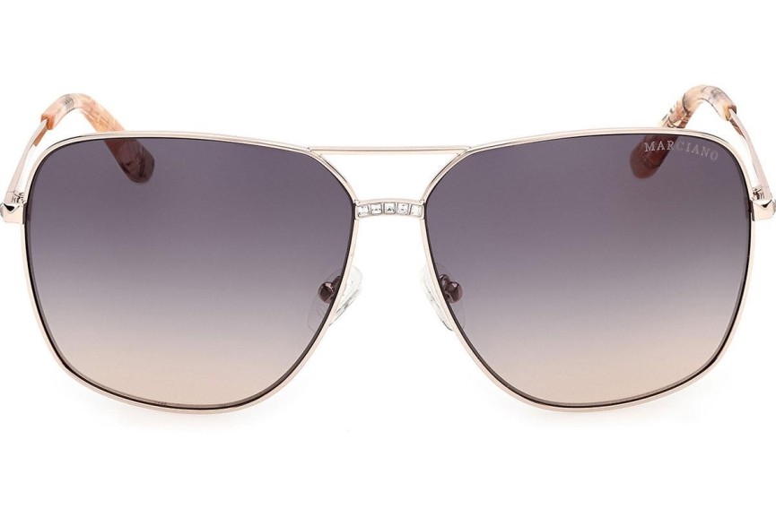 Okulary przeciwsłoneczne Marciano GM00022 32W Pilotki (Aviator) Złote