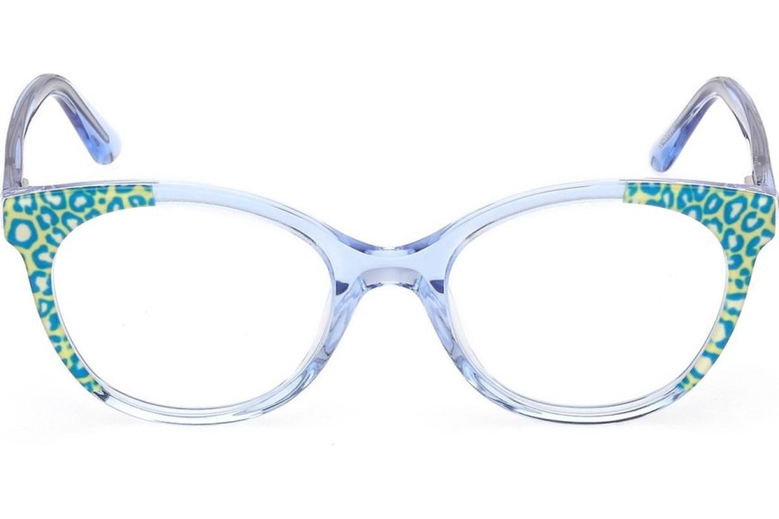 Okulary korekcyjne Guess GU50267 092 Kocie oczy Niebieskie