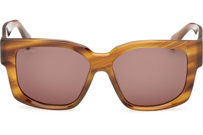 Okulary przeciwsłoneczne Max Mara Glimpse 7 MM0145 50E Kwadratowe Brązowe