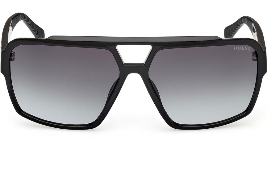 Okulary przeciwsłoneczne Guess GU00223 01B Prostokątne Czarne