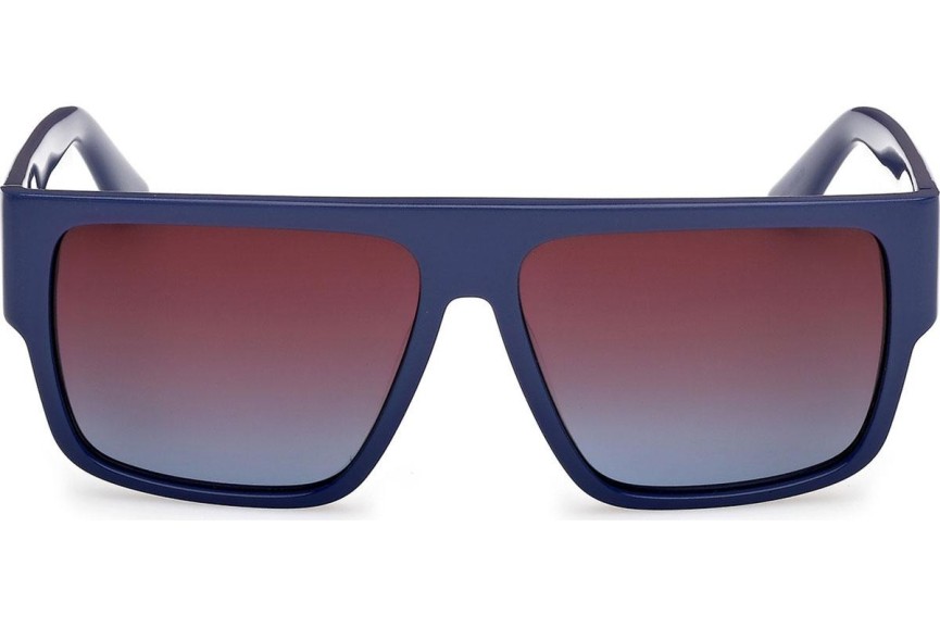 Okulary przeciwsłoneczne GCDS GD0063 90T Kwadratowe Niebieskie